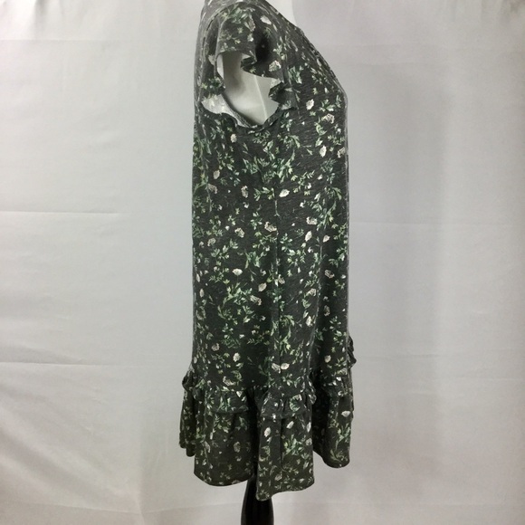 CECE Floral Print Flounce Sleeve Ruffled Hem Shift Dress Size S NWT - Picture 9 of 11